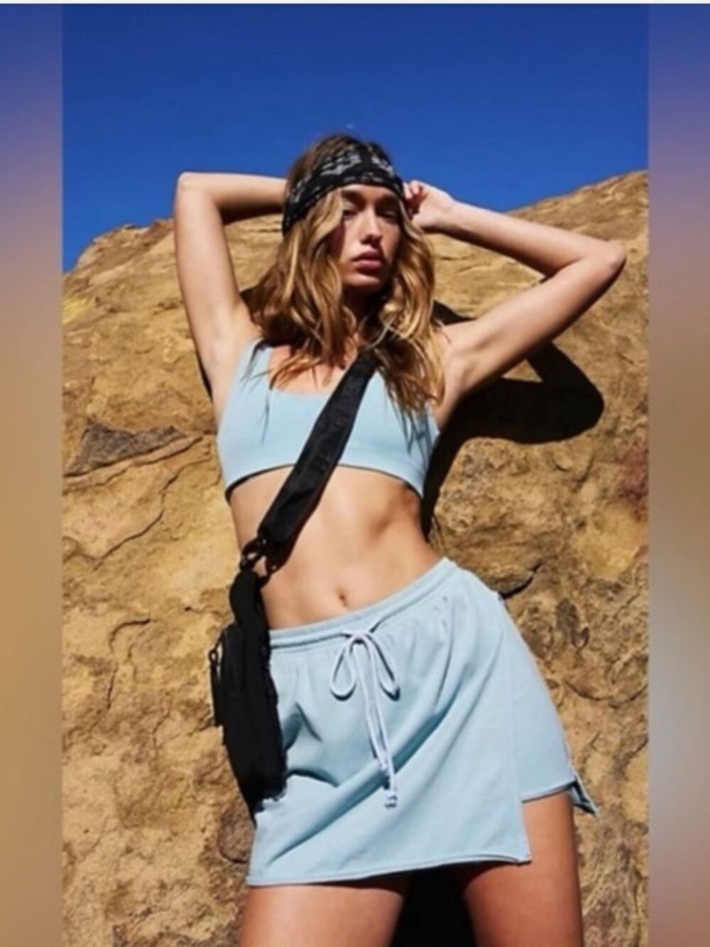 Free People Hot Shot Split Skort Size L
